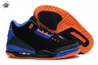 Meilleures Air Jordan 3 Black Orange Bleue