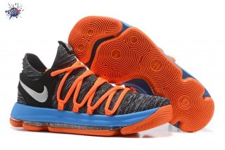 Meilleures Nike KD X 10 Noir Bleu Orange