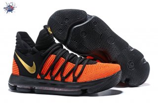 Meilleures Nike KD X 10 Orange Noir Or