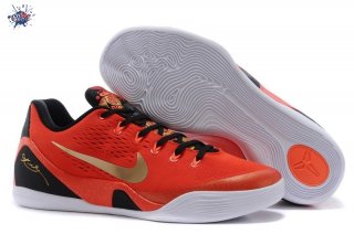 Meilleures Nike Kobe IX 9 Rouge Noir Or