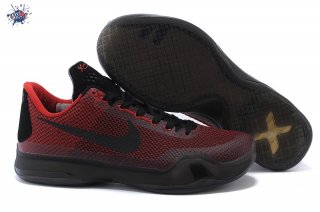 Meilleures Nike Kobe X 10 Rouge Noir