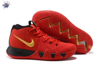 Meilleures Nike Kyrie Irving IV 4 Rouge Or Noir