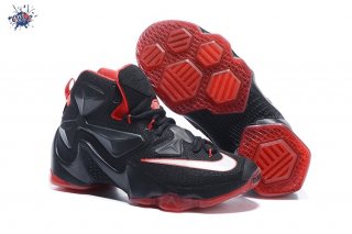 Meilleures Nike Lebron XIII 13 Noir Rouge Blanc