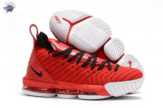 Meilleures Nike Lebron XVI 16 Rouge Noir Blanc