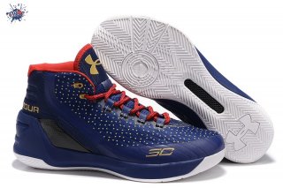 Meilleures Under Armour Curry 3 Marine Or Rouge
