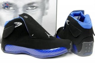 Meilleures Air Jordan 18 Noir Bleu