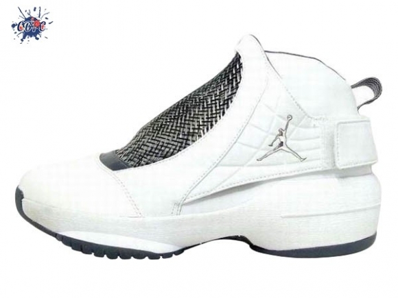 Meilleures Air Jordan 19 Gris Blanc