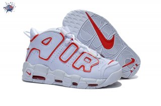 Meilleures Nike Air More Uptempo Blanc Rouge