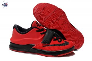 Meilleures Nike KD 7 Noir Rouge Enfant