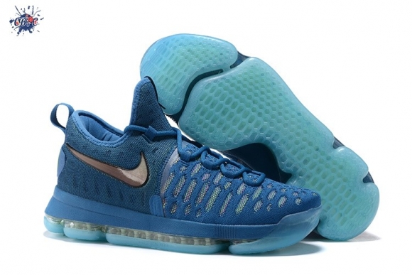 Meilleures Nike KD 9 Bleu Fluorescent Vert