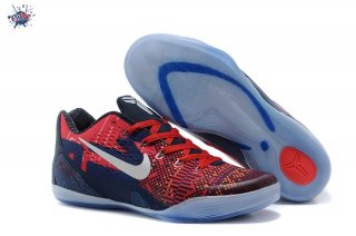 Meilleures Nike Kobe 9 Elite Foncé Bleu Rouge