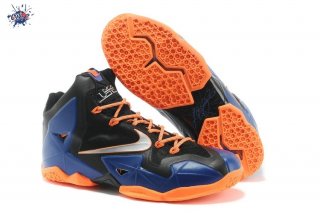 Meilleures Nike Lebron 11 Bleu Noir Orange