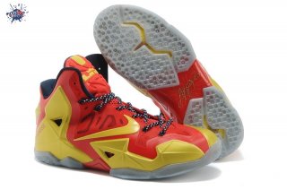 Meilleures Nike Lebron 11 Or Rouge