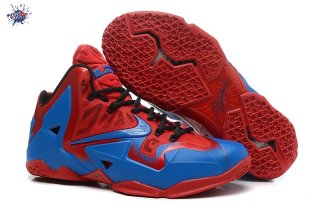Meilleures Nike Lebron 11 Rouge Bleu Noir