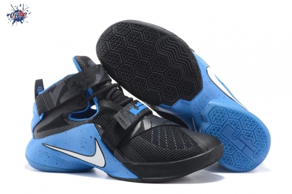 Meilleures Nike LeBron Soldier 9 Noir Bleu