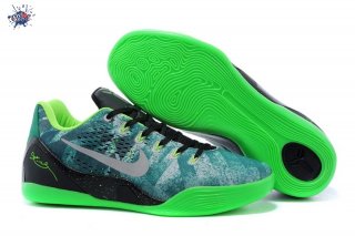 Meilleures Nike Zoom Kobe 9 Elite Bleu Noir Fluorescent Vert