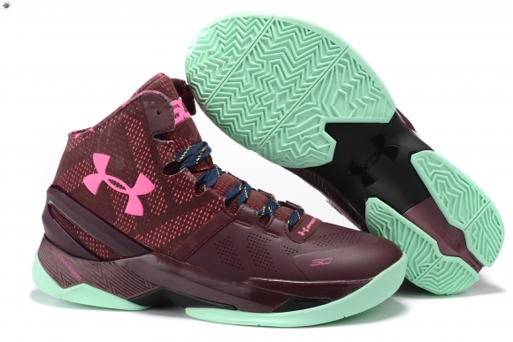 Meilleures Under Armour Curry 2 Rouge Rose